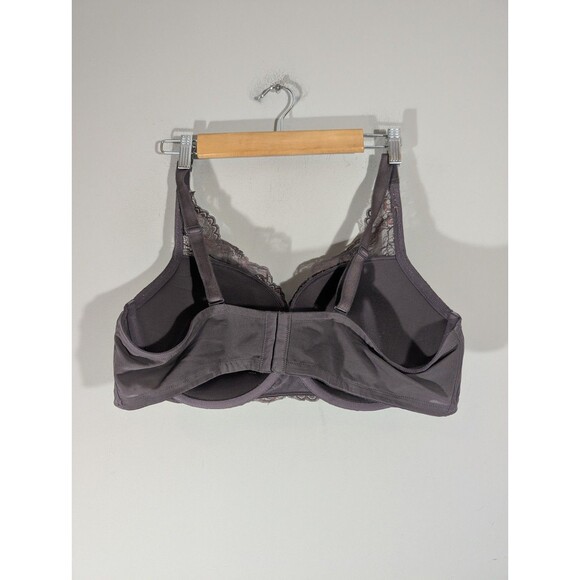 Torrid Curves Womens Purple Push Up Plunge Lace Bra Sz 44D Sexy Comfort - Picture 2 of 8